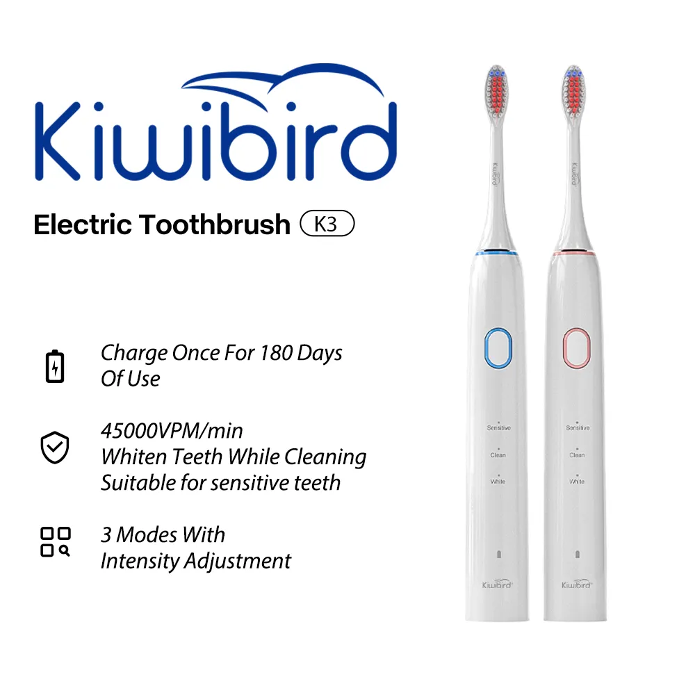 Kiwibird Sonic Smart Electric Brosse K3