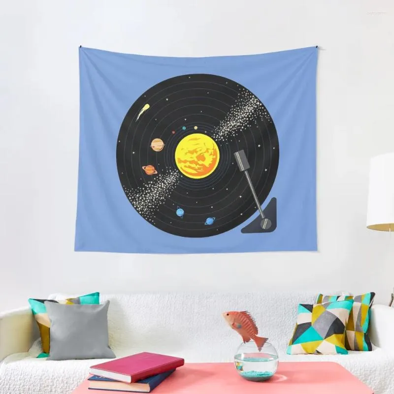 Tapestries Solar System Record Tapestry Slaapkamers Decor Room Design Decorations Home Aesthetic