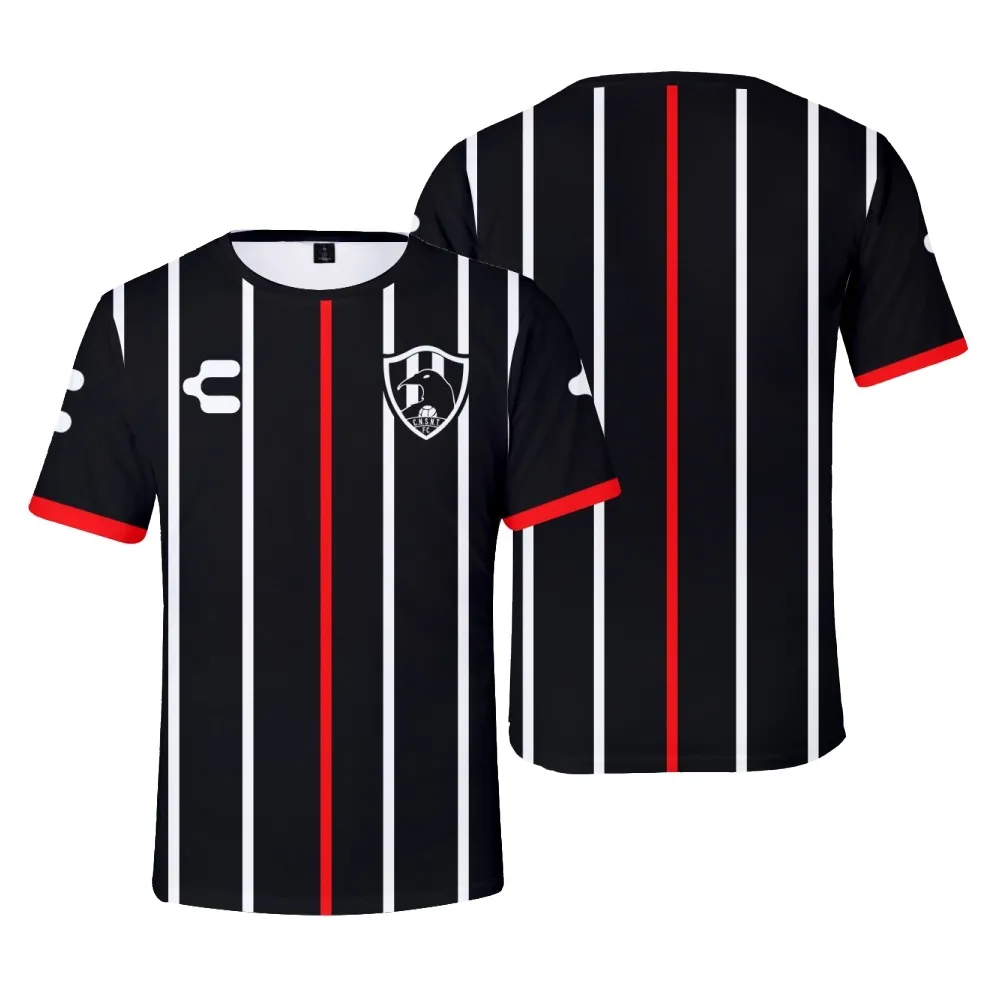 Nieuwe mannen T-shirt Nieuwe club van Crows voetbalshirt aangepaste naam Cosplay Club de Cuervos Soccer T-shirt 3D-printen voor mannen