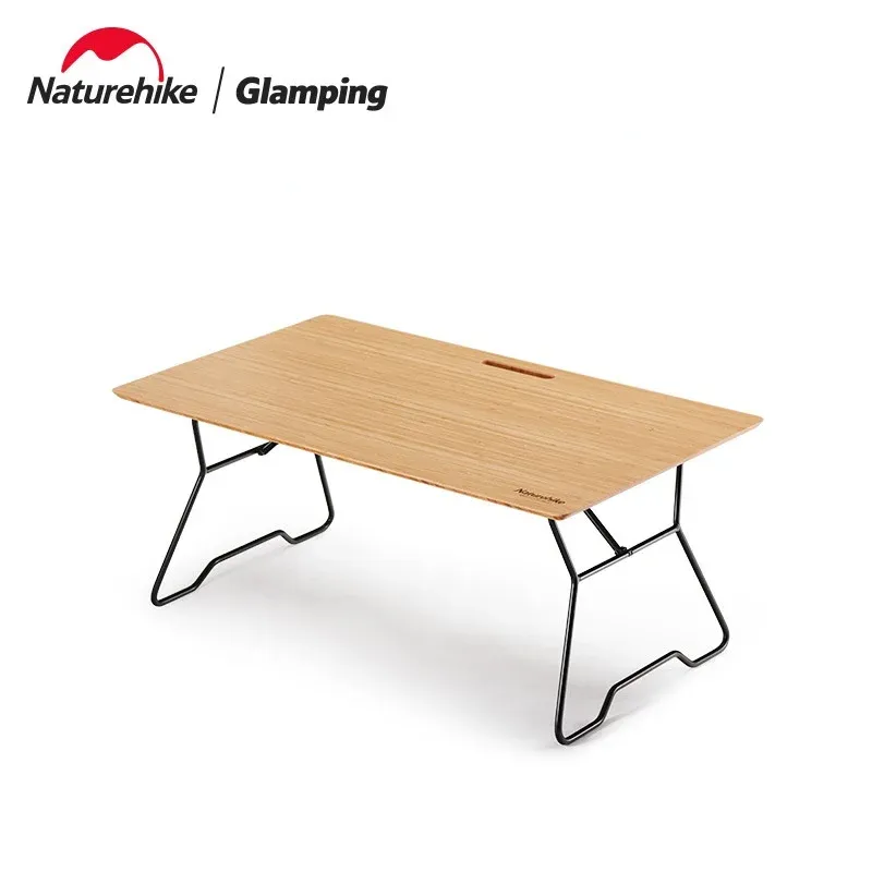 Mobilier Naturehike 2022 Nouveau extérieur petite table en bambou camping pliable barbecue table de pique-nique portable champ simple table pliante