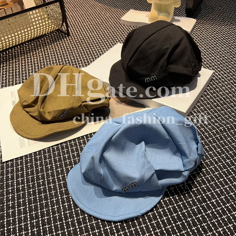 Designerhut Luxus Baskenmütze für Frauen Sommer atmungsaktivem Hut Sonnenschatten Entenzunge Cap Outdoor Casual Hut Urlaubsreise Hut