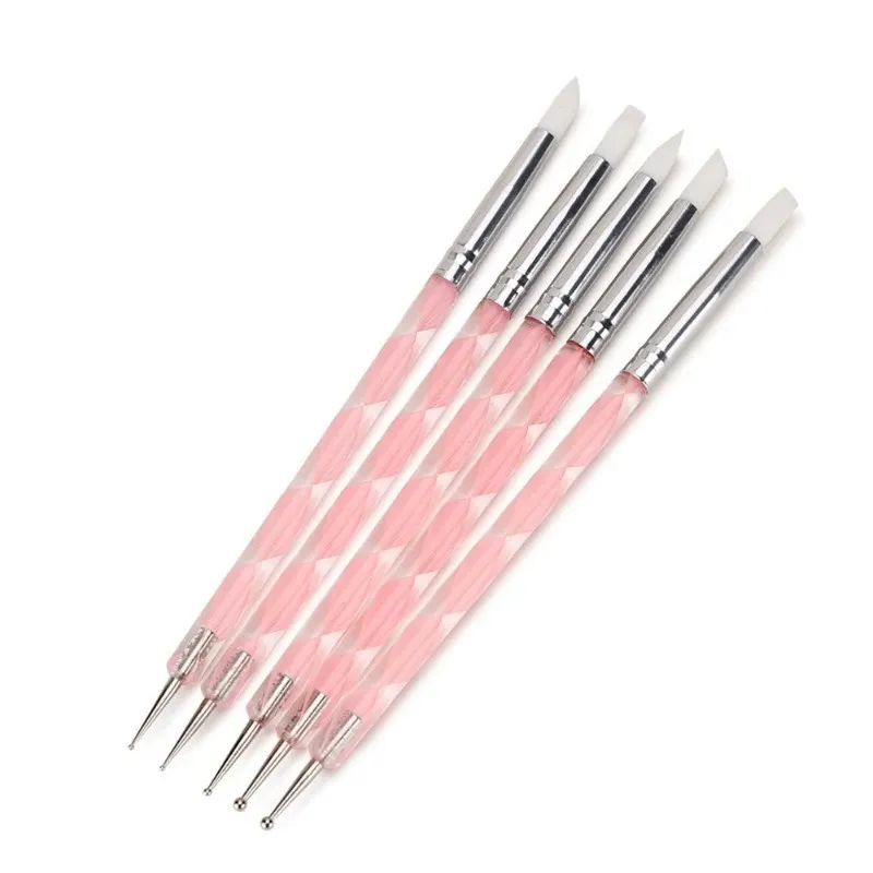 2024 5 New 3D Uv Gel Art Nail Fingernails, Drill, Fingernail, Punch Tool, Nail Manicure Nail Brush Brush Set.- for Fingernail Drill Tool-