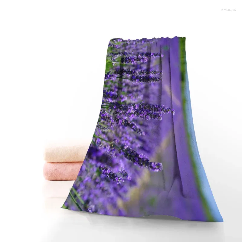 Towel Custom Lavender Bath Washcloth Home Textile Travel Hand Face Microfiber Fabric Bathroom Towels For Adults