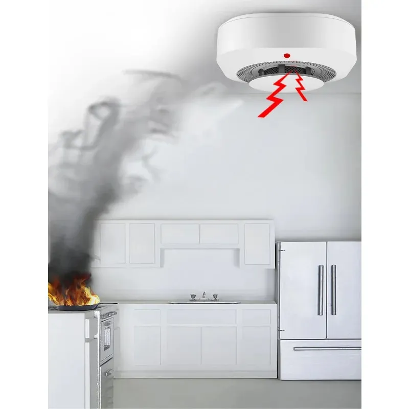 433MHZSMOKE DETECTOR SENSOR 80DB ALARM FIRE SMART Rökdetektor Fire Protection Home Security Alarm Smart Life