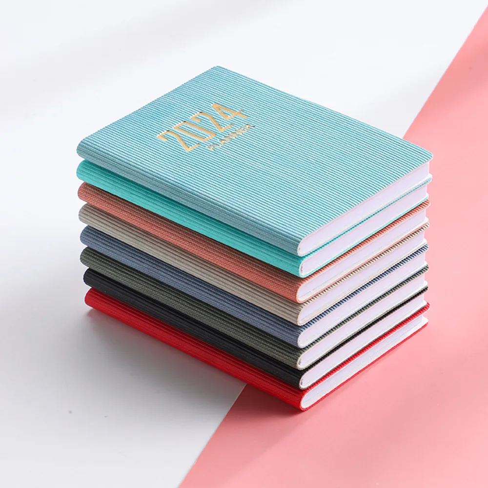 Mini Planner Notebook A7 Mini Pocket Notebook 365 Days Daily Planner Diary Journal for Office ...