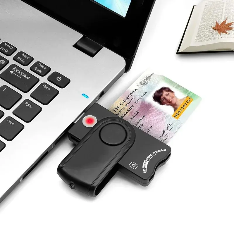 2024 USB 2.0 Smart Card Reader Micro SD/TF Memoria ID banca EMV Electronic DNI DNI Citizen Sim Cloner Connector Adapter Connector