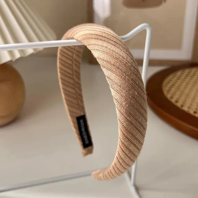 UXSL 2024 Autumn/Winter New Brown Color Headband Sponge Wide Hair Band för Woman Girl Elegant Hair Hoop Fashion Hair Accessories