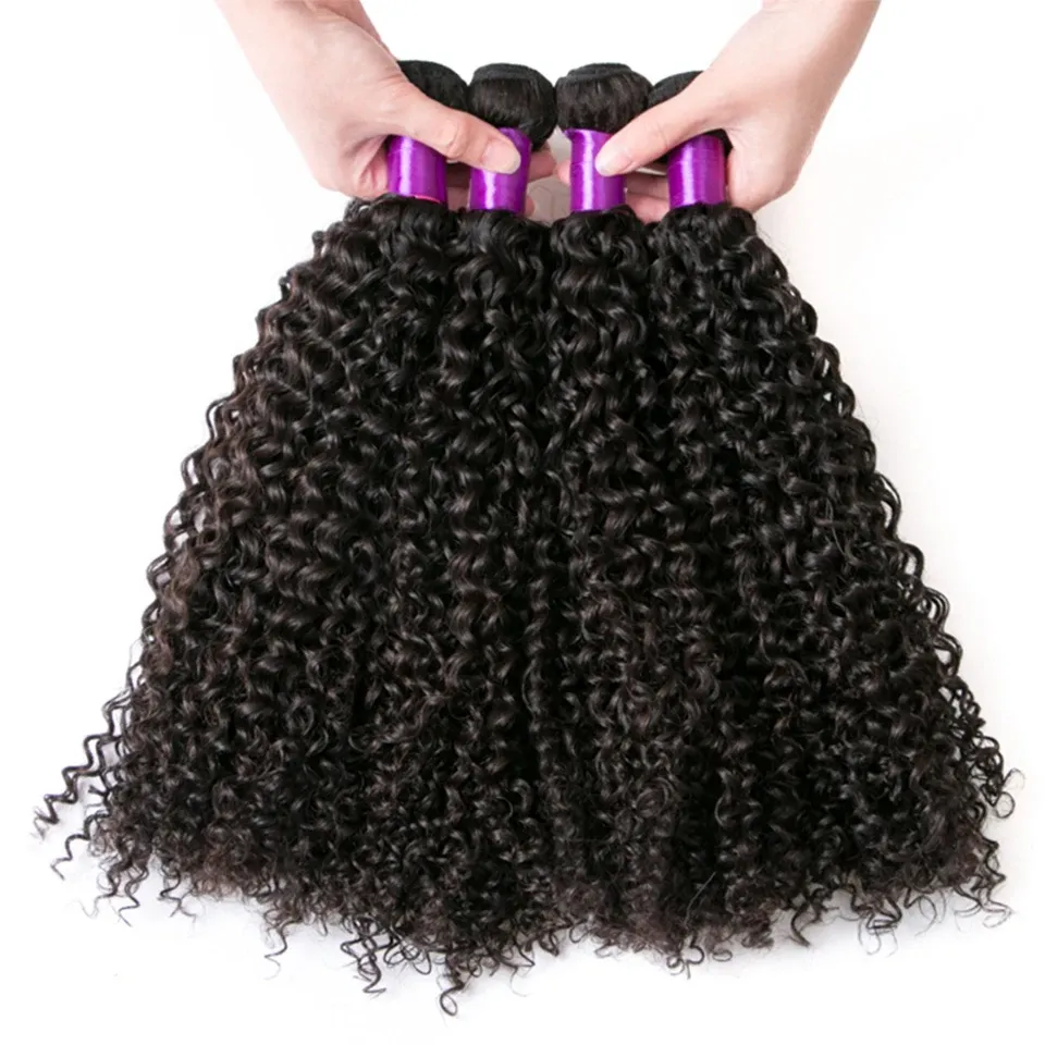 Perruques 840 pouces brésiliens crépus curly 3 4 transactions 100% remy huile humaine pâte à boucle curly 95g