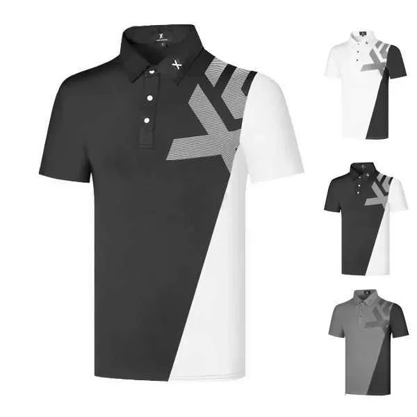 Men's T-Shirts Golf Clothing Mens Spring Summer Short Sleeve Top Comfortable Casual Stretch New Sports POLO Shirt Anti-Pilling Fashion T-Shirt J240402