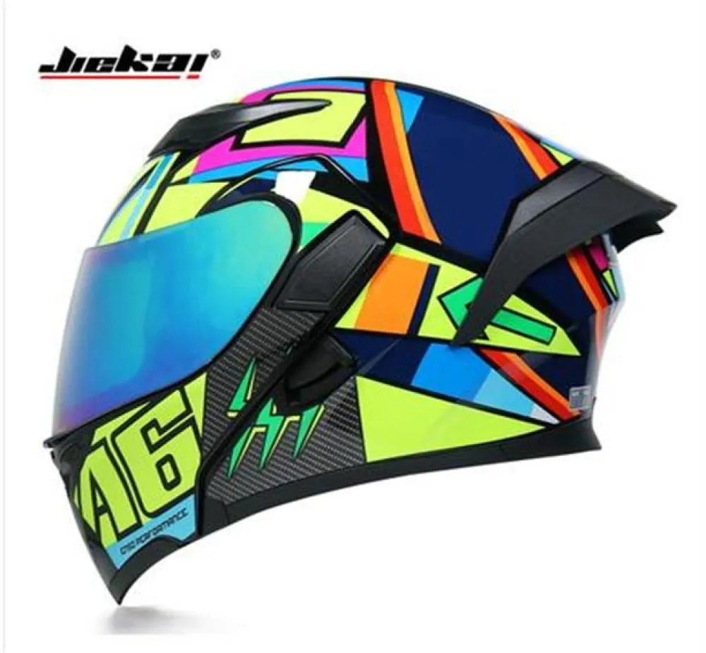 Jiekai Jiekai Electric Motorcycle Cahmet Men and Women Cover Full Cover Antifog Racing Full Helmet Street Sports Car Locomotive Helmet 8170214