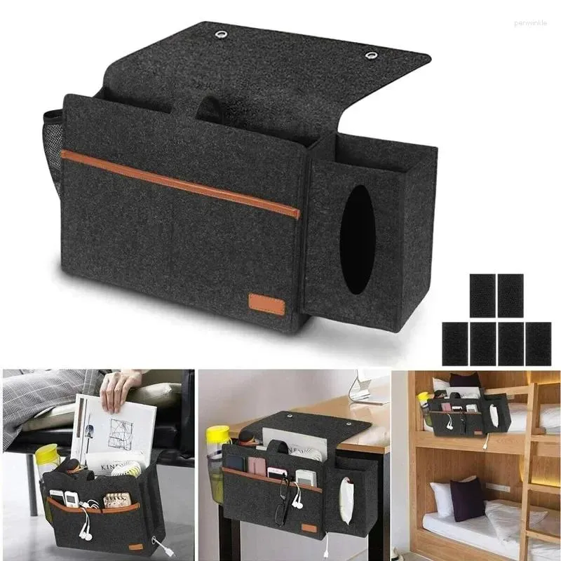 Sacs de rangement Organisateur de chevet Sac dortoir d'étudiant Simple Home Living Room Sofa Livre télécommande