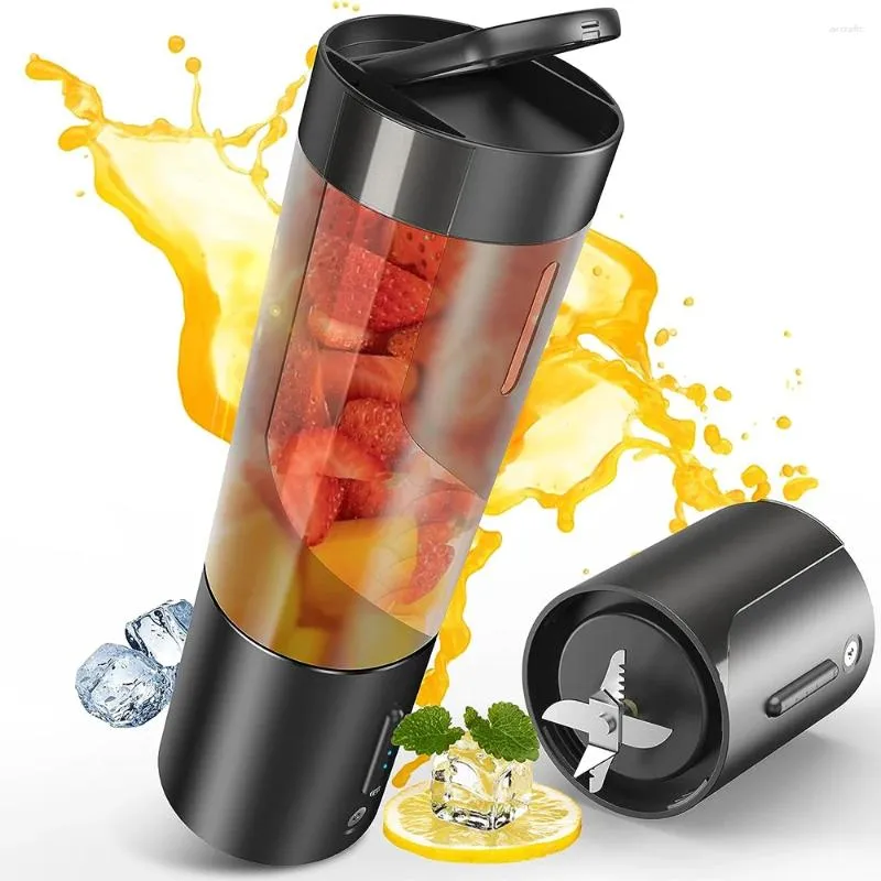 Blender Taşınabilir Kablosuz Elektrik Meyve Sesici 4000mAH USB Şarj Edilebilir Smoothie Kişisel Portakal Buz Ezmek 6 Bıçak Mikser