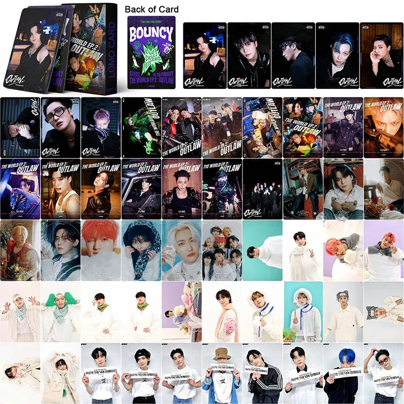 DHgate.com:55-Card Set ATEEZ Album BEYOND ZERO Small