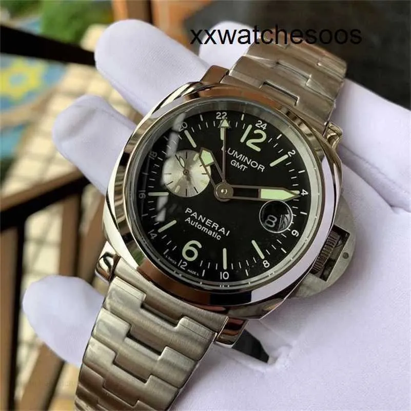 Top Clone Men Sports Watch Panerais Luminor Automatic Movement Sapphire Mirror Size First Layer Watchband with Pin