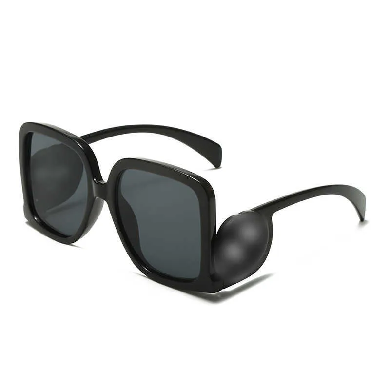 Designer di alta qualità marca moda g gatto occhi grandi cornice occhiali da sole da donna con protezione racchiude maschili gfiu