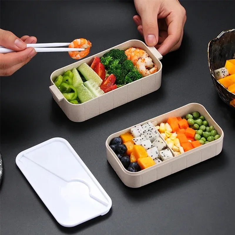 حاوية طعام ساخنة جديدة للطعام Bento Box Japanese Thermal Snark Electric Congres Fox for Kids with Compartments Lunchbox