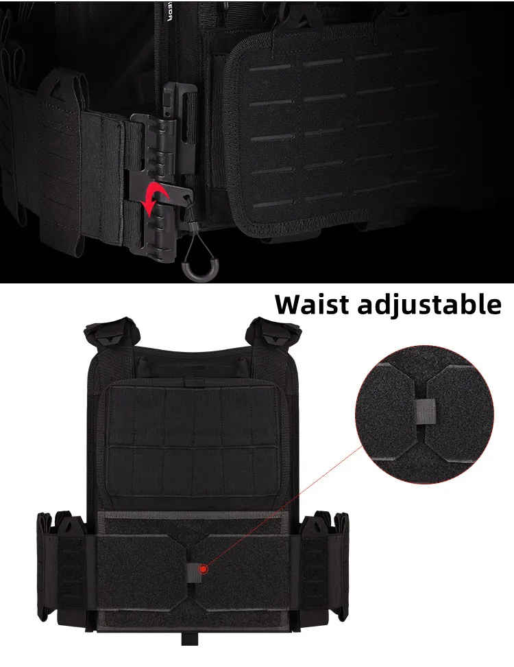 YAKEDA Tactical Training Vest With PALS Syste - Ulti-Pocket - View #3