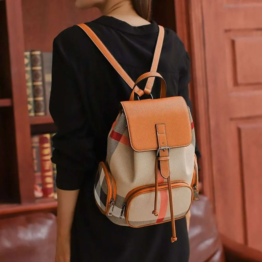 Nouveau sac d'épaule de luxe Advanced Feeling Network Backpack Fashion Classic Checker Sac à grande capacité Élégance de voyage