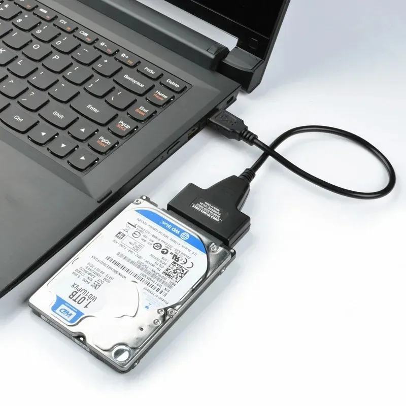 USB 2.0 do SATA mobilny dysk twardy Łatwa linia napędu 2,5/3,5 cala szeregowa konwersja dysku