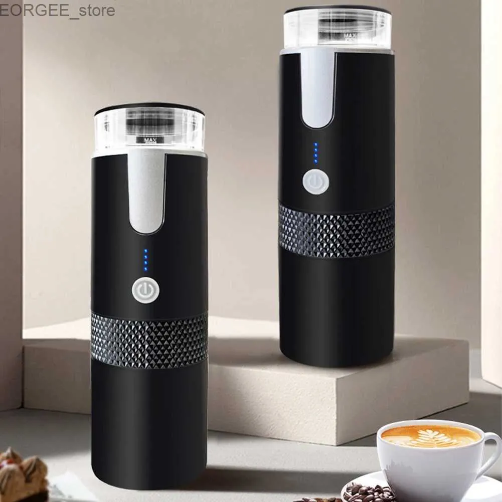 Koffiezetapparaten 170 ml Espresso Machine Car Coffee Machine is compatibel met capsule en gemalen koffiemachines die geschikt zijn voor thuiskeukens en kantoren Y240403