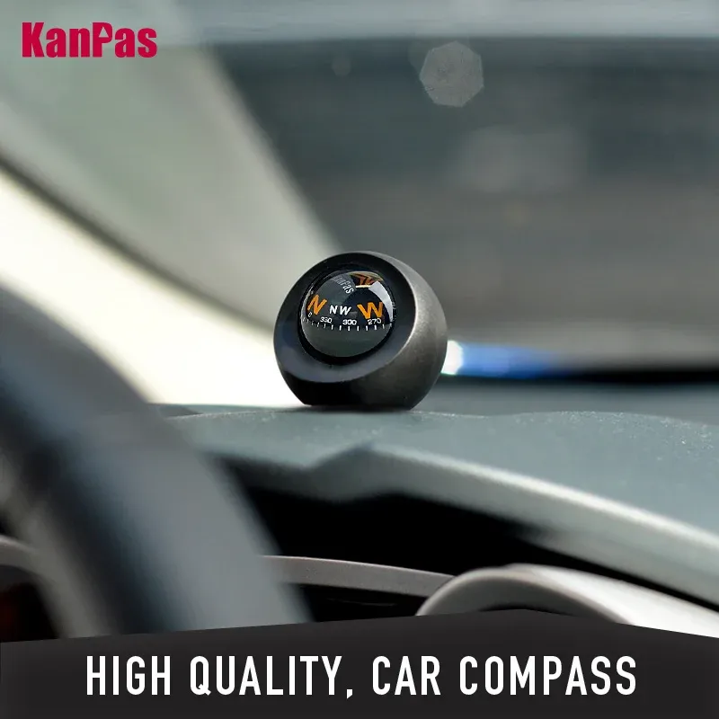 Compass KANPAS High Quality Automotive/Car Dashboard Small Size Compass, Simple Style For motorcycle Driving Navigation