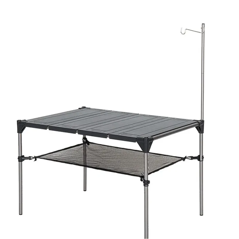 Furnishings Blackdeer Outdoor Camping Desk Aluminum Alloy Folding Table Portable Picnic Fishing Beer Table Lightweight Rainproof Detachable