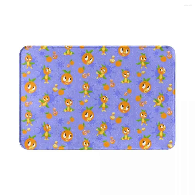 Carpets Orange Bird Polyester Doormat Rug Carpet Mat Footpad Non-slip Antiwear Front Room Corridor Kitchen Bedroom Balcony Toilet 40 60