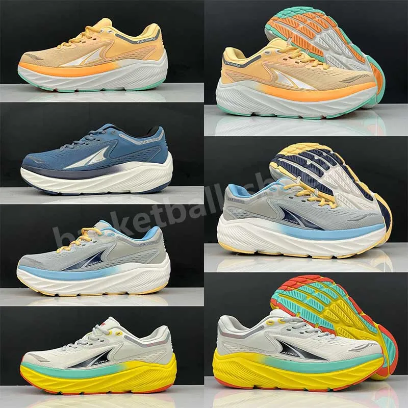 Altra Designer Men Women Casual Shoes via Olympus 2 Racing Running Sneakers Professional Marathon Cushioned Trainers Maat 35-47