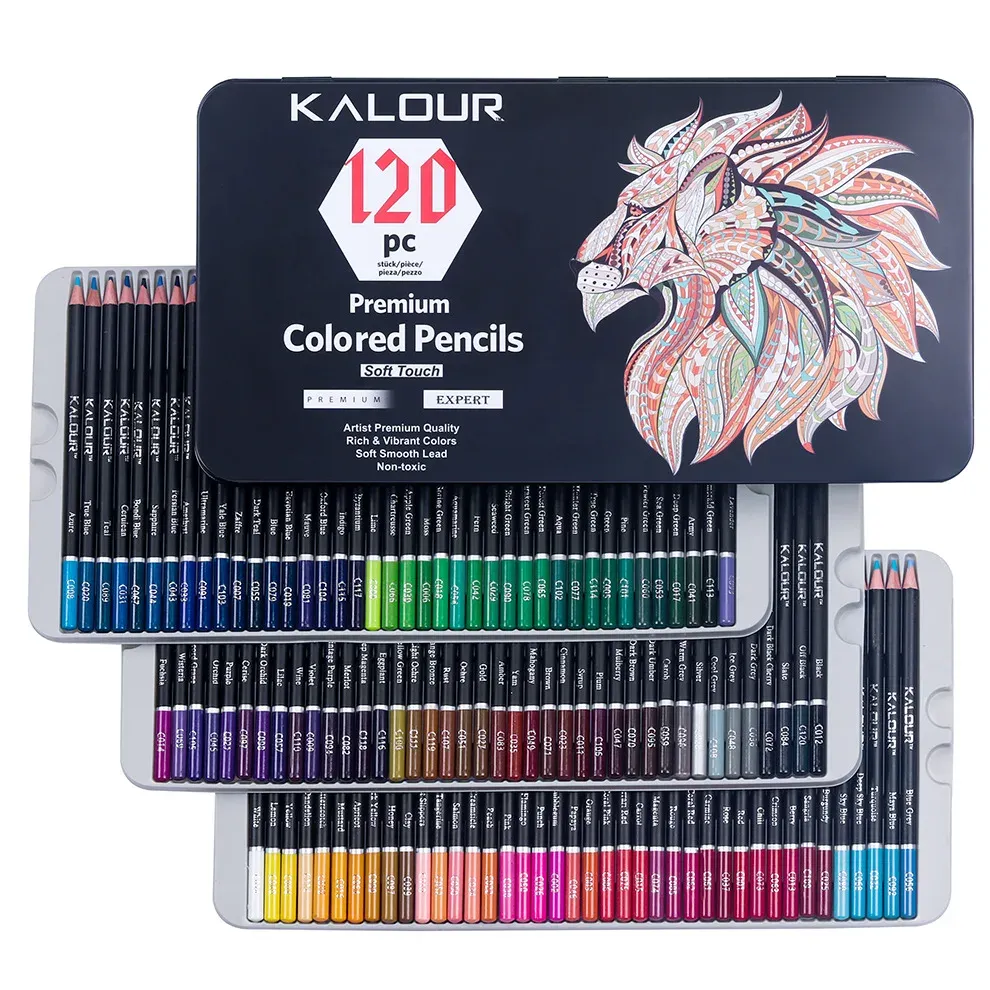 Matite kalour colore a colori set di matite professionali dipinte non tossiche art forniture per l'artista disegno materiale scolastico articoli di cartoleria scolastica