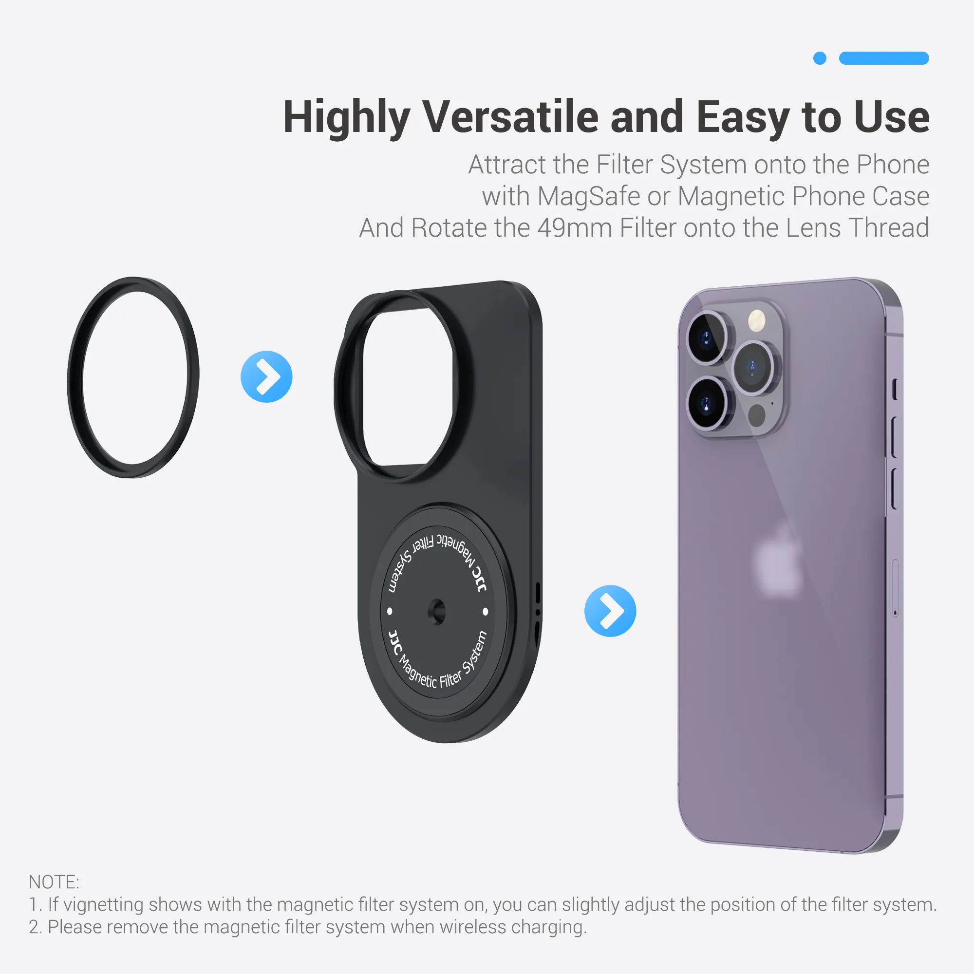 LISEN Support Voiture Magnétique 2024 - 6 Aimants N52 Pour IPhone, Samsung Et Smartphones