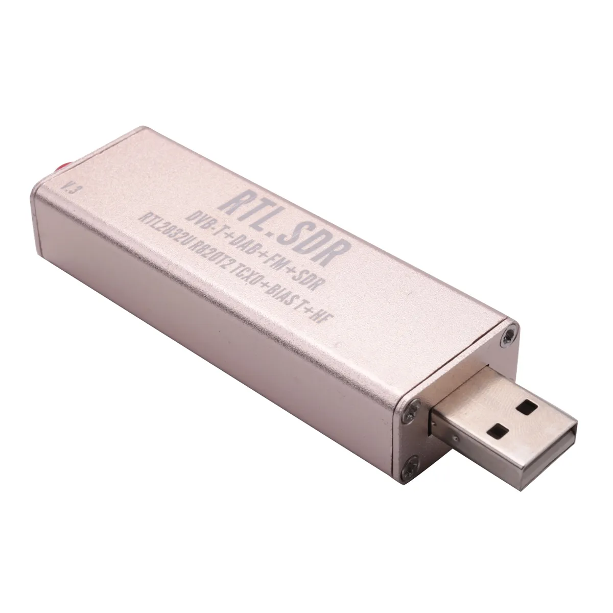 Sintonizzatore Ricevitore RTL-SDR In Alluminio, 100kHz-1.7GHz, Con Antenna E Cavo USB, Per Radioamatori, Aeronautica, Meteo E Digitale