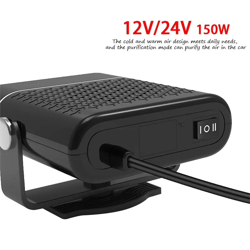 car cigarette heater Heater,Portable Cars Heaters 12v,That Plugs Into Cigarettes Lighters,Multi Functional Fast Heating Defroster,360 Degree Adjustment Cab Space you can easily tackle any weather condition while enjoying the convenience of 360 rotation for optimal airflow DC 12V Cigarette Lighter Heater