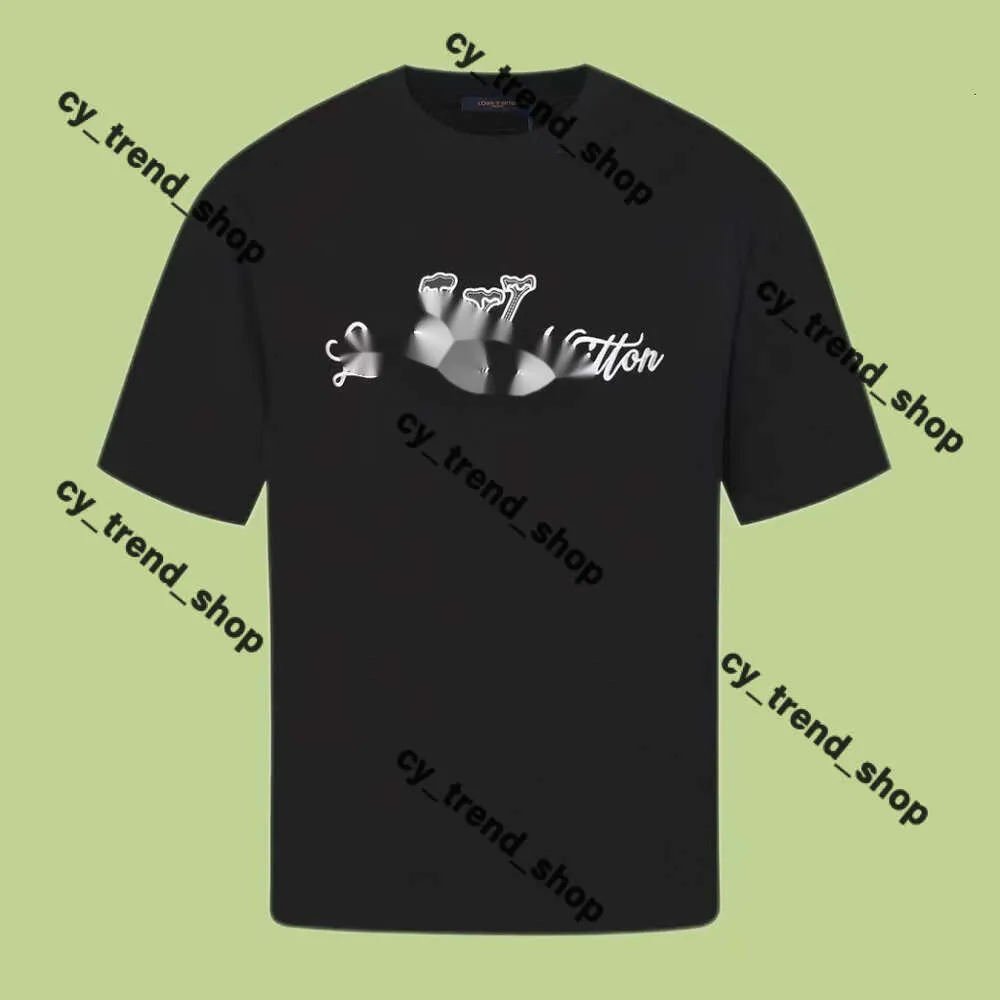 Louies vuttion skjorta lyxiga mäns t-shirts designer t shirt svart röd bokstav tryckt skjortor kort ärm mode topp tees asiatisk storlek s-xxxxl louiseviution shirt 269