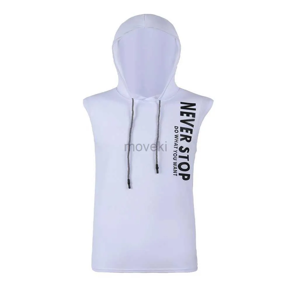 T-shirts masculins Summer Fitness Verte sans manches extérieures Top Sans manche personnalisé T-shirt Sports T-shirt Sports Runchable Running Tops 2443