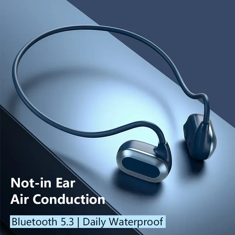 Fones de ouvido X3 2023 Condução de ossos nova 5.3 Bluetooth Headset Monthado à prova d'água à prova d'água de condução sem fio sem fio.