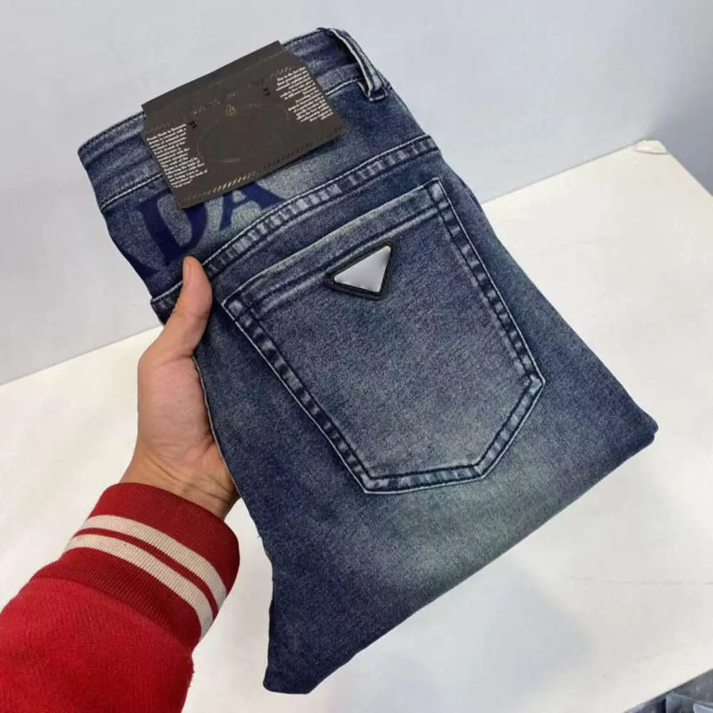 men jeans designer trousers mens fashion spring letter print denim pants stretch washed luxury Jeans