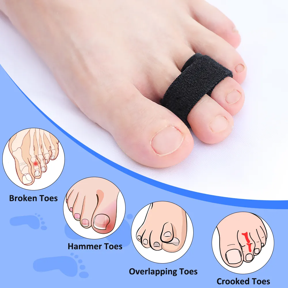 thumbnail image 2 of Hammer Toe Straightener - 2 Pcs Toe Splints For Pain Relief & Toe Alignment Correction 2 of 4
