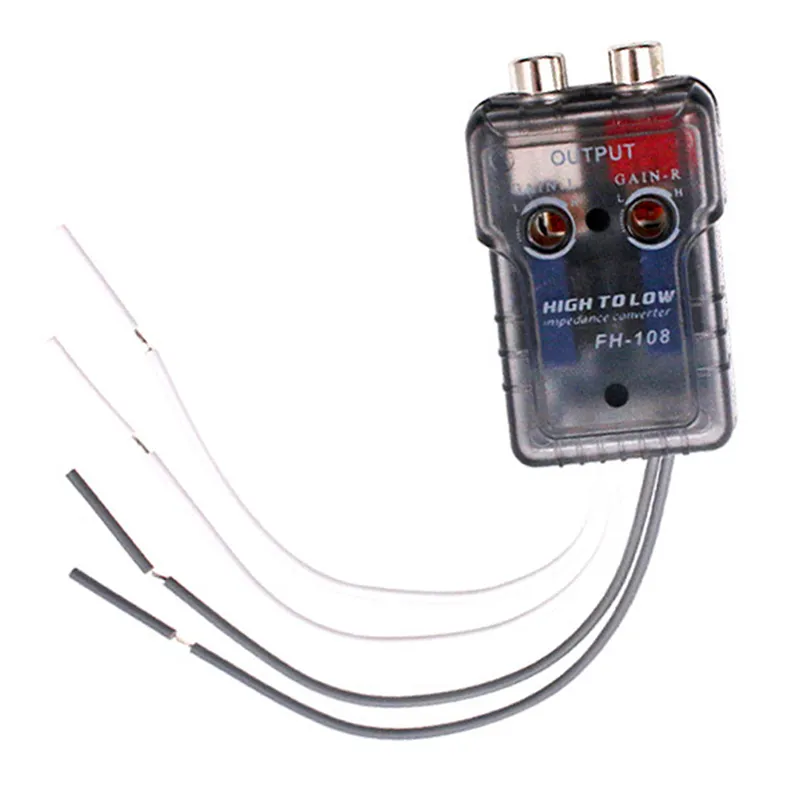 Xscorpion LC07 Line Output Converter – 2-Pack Speaker To Female RCA Adapter For Car Or Home Audio Systems