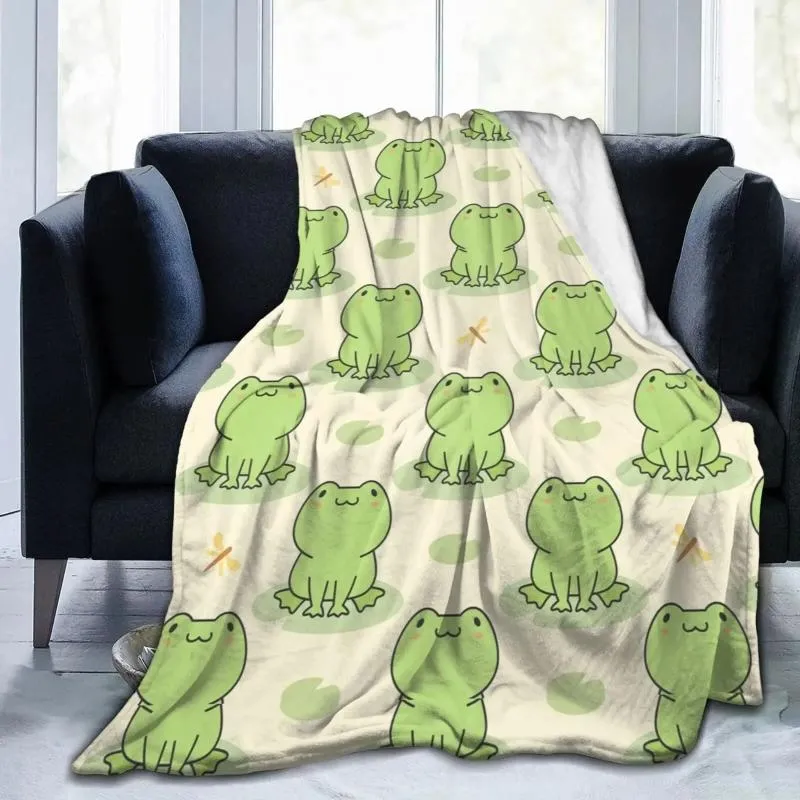 Green Frog Flannel Throw Blanket Soft And Cozy For Sofa Anthropologie Couch Bed Camping Perfect Gift For Lovers And Adults From Lantianyun 100.18 DHgate.Com Better Than Pottery Barn Crate Barrel