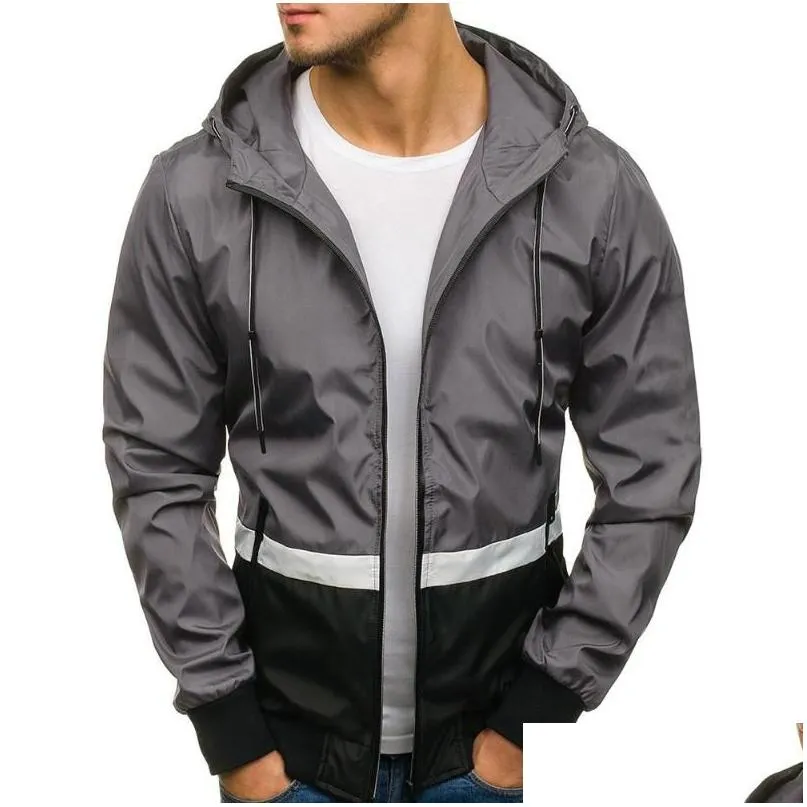 Mens Jackets Waterproof Outdoor Windbreakers Clothing Fashion Tops Autumn D90604 Drop Delivery Apparel Outerwear Coats Dh37L