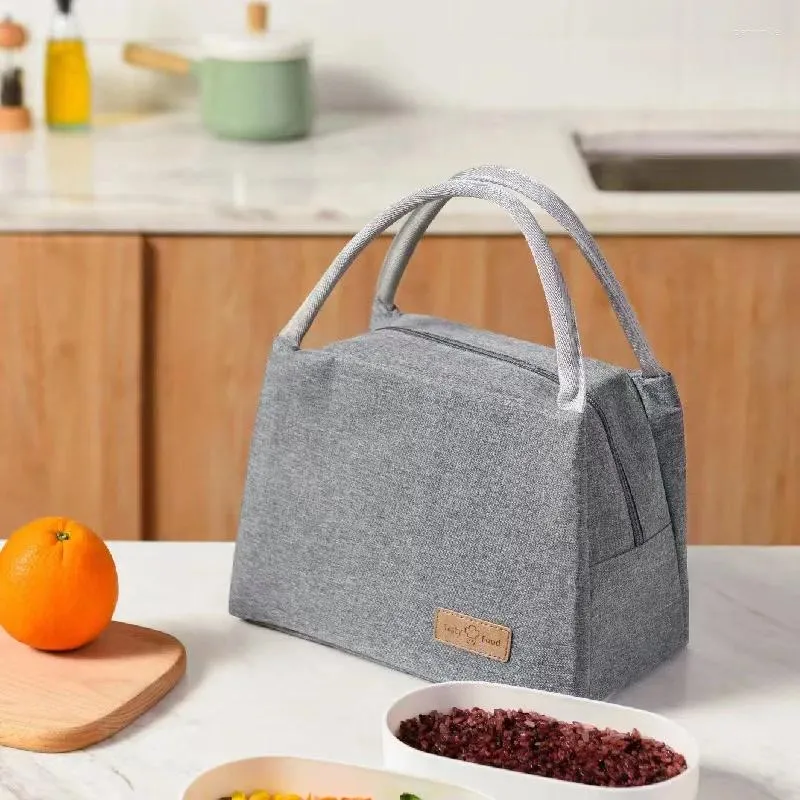 Opbergzakken Moderne minimalistische polyester waterdicht en oliebestendige middelgrote Bento -tas