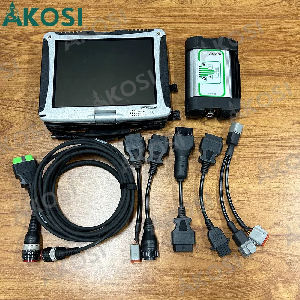 Ready to use CF19 laptop For volvo penta diagnostic tool with penta vodia5 software for volvo marine engine Industrial diagnosis