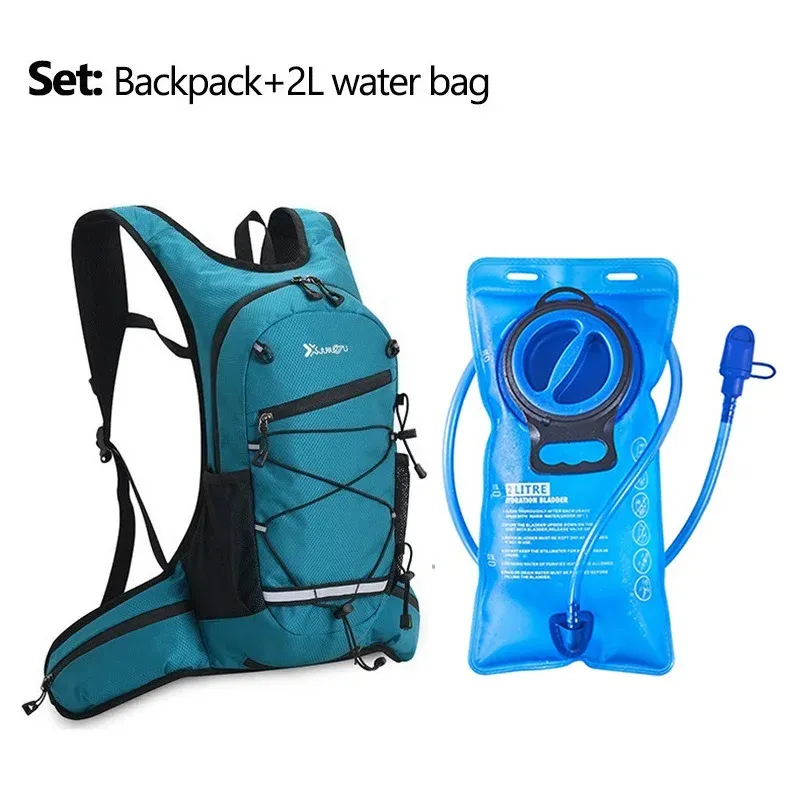 SAC D'HYDRATATION,Black green--Sac à dos de vélo pour hommes, sac de