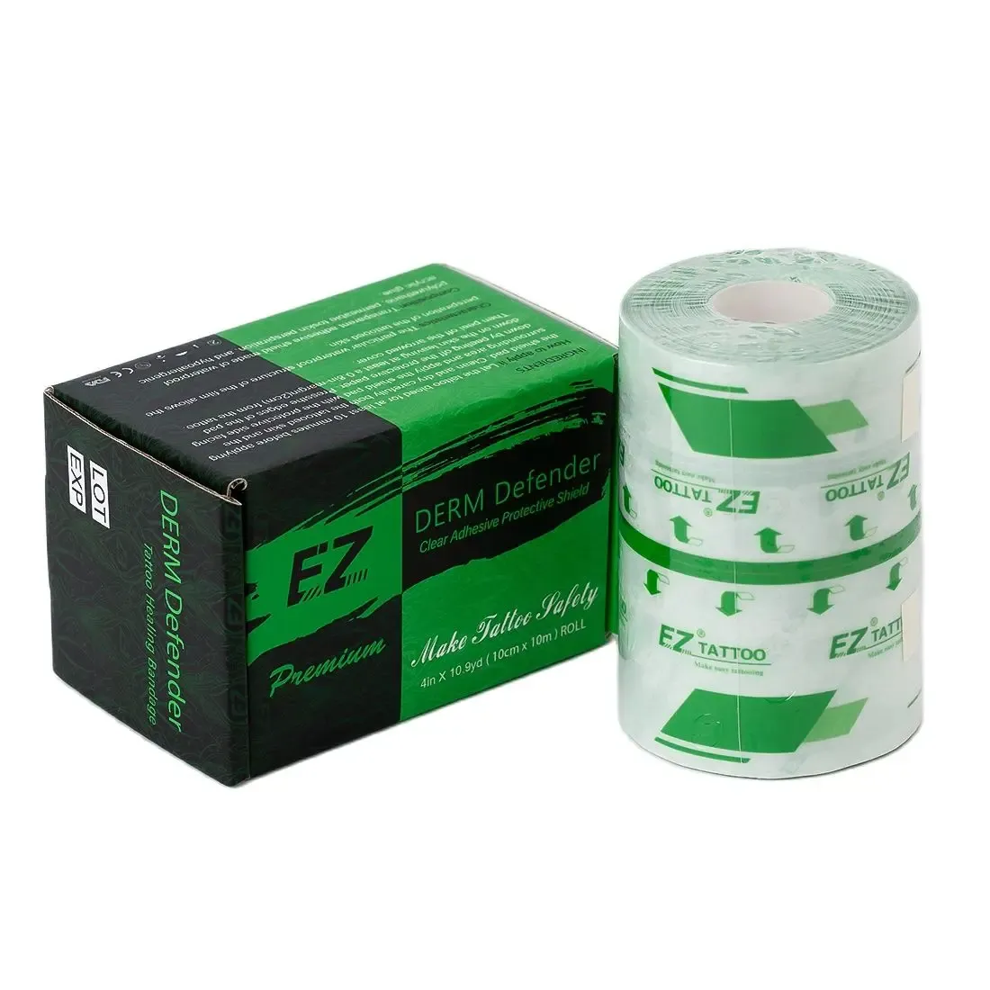 Nuanchu 9 Rolls Tattoo Aftercare Bandage Waterproof Transparent Stretch Adhesive Bandages Tape Clear Tattoo Film Wrap For Swimming, 3 Sizes(4 Inch, 6 Inch, 8 Inch Wide - View #8