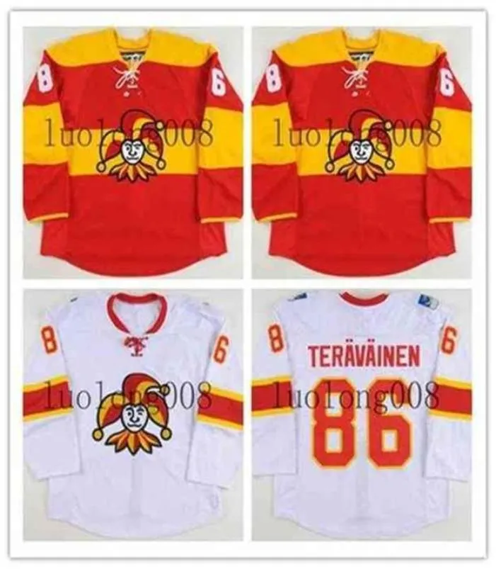 MTR 2019 2020 MĘŻCZYZN Jokerit Helsinki 86 Teuvo Teravainen Hockey Jersey Hafted Dostosowanie dowolnego numeru i nazwy koszulki 5438307