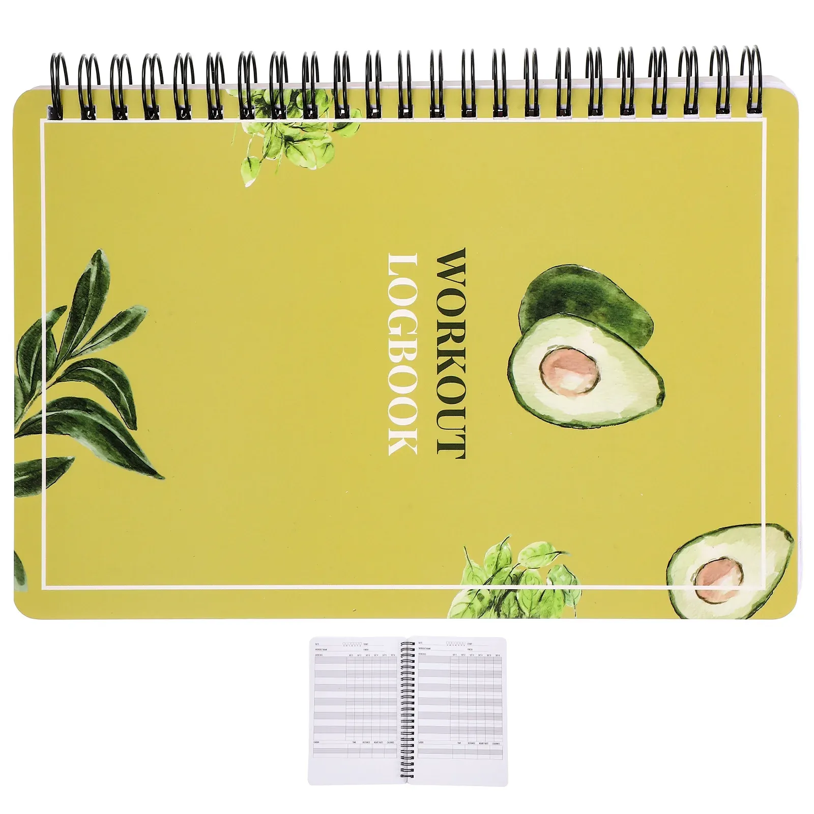 Calendario Fitness Punch Book A5 Pianificazione Notebook diario Men Pocket Notepad Controllo Planner Pianificatore Women Women Livel