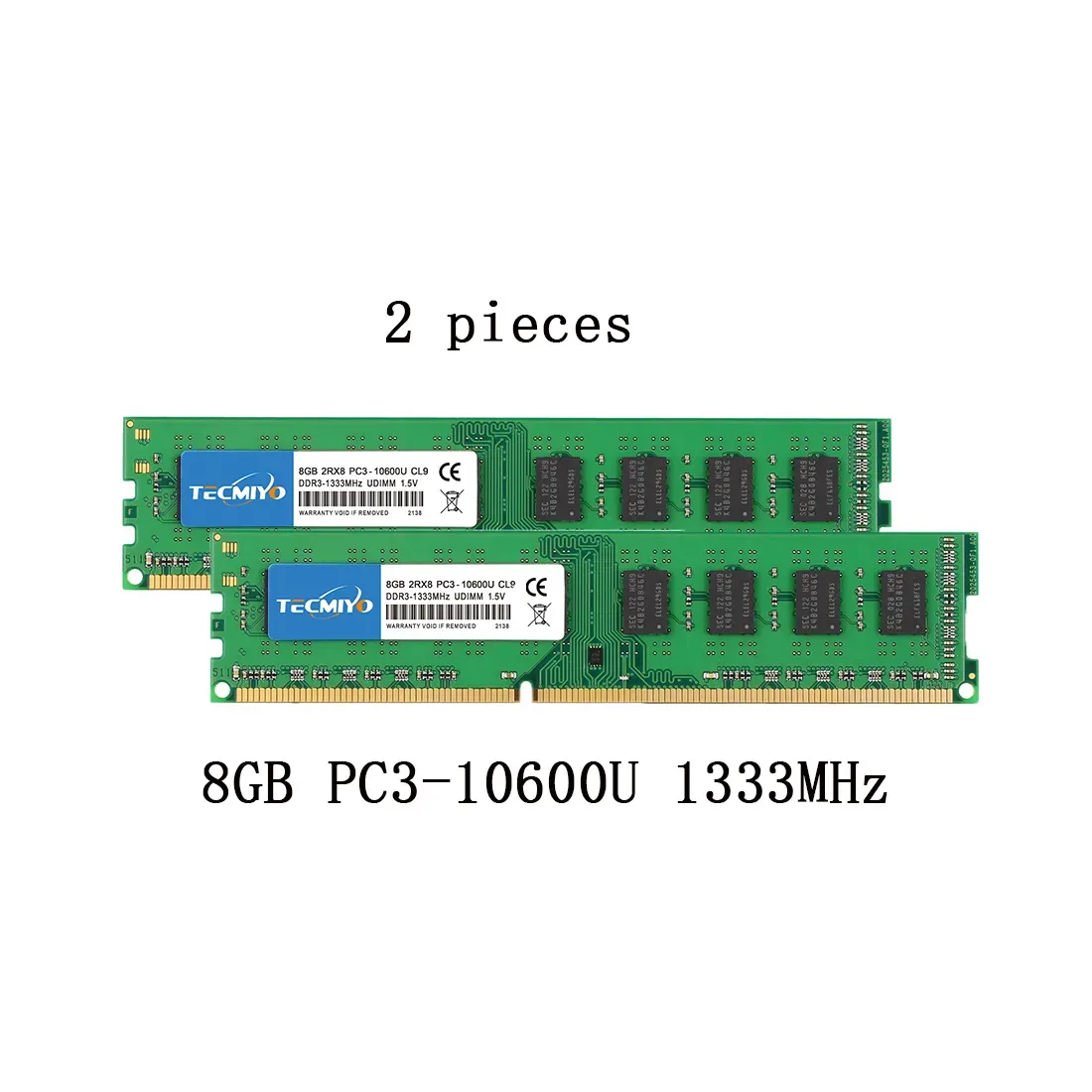 A-Tech 8GB Kit 4x 2GB PC3-8500 Desktop DIMM DDR3 1066 Non-ECC 240