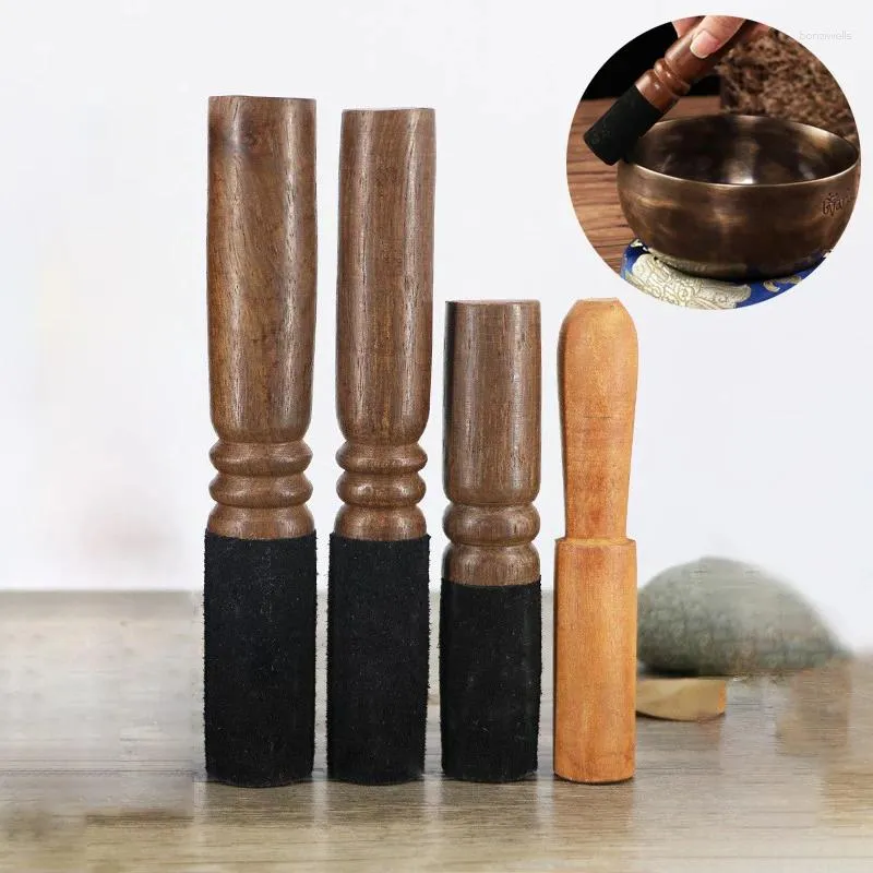 Decoratieve beeldjes 12/12,5/13 cm Tibetaanse zangkom leerstick Handgemaakte boeddhistische meditatiehamer