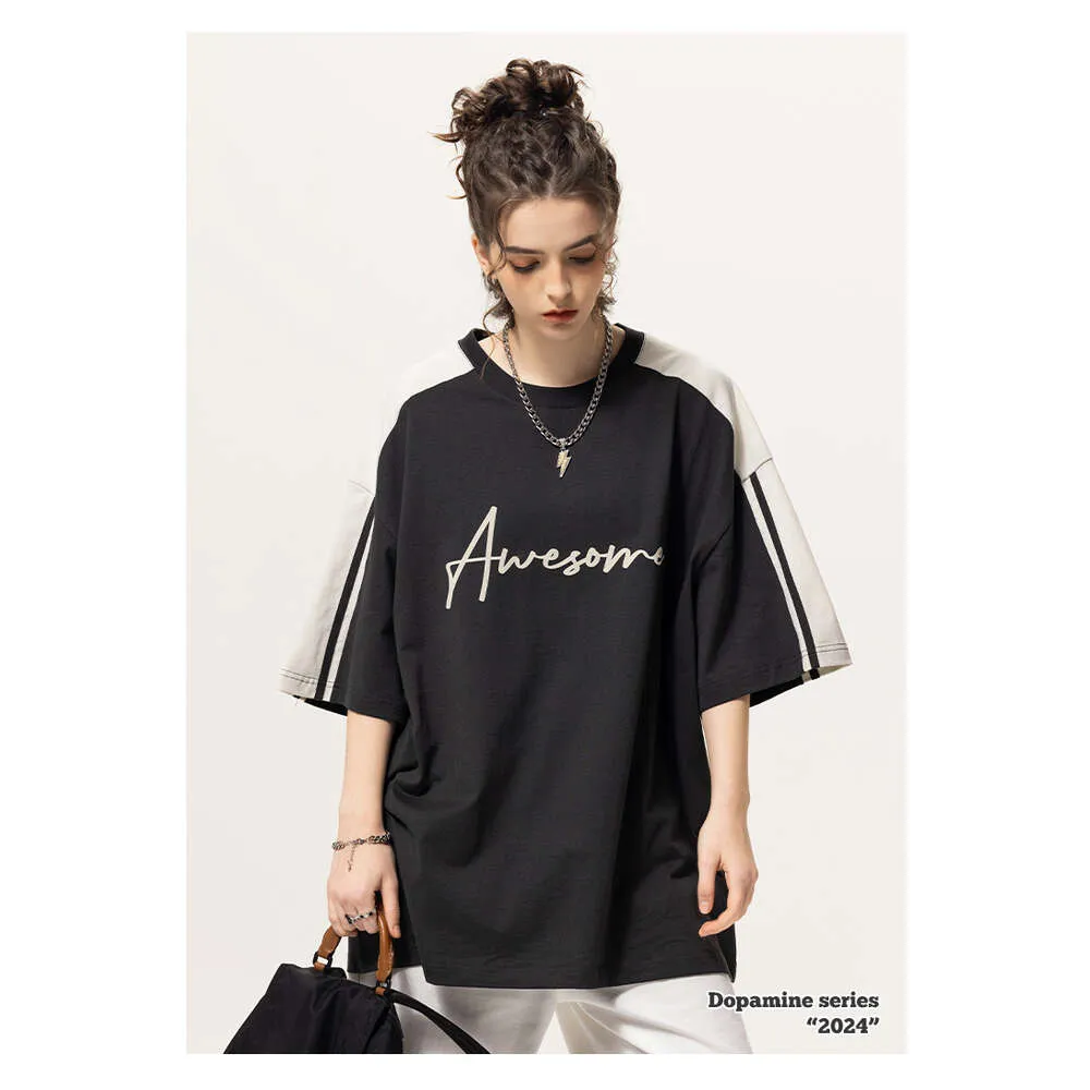 Dongdu West Coast Color Block Printed Water-Resistant Cotton T