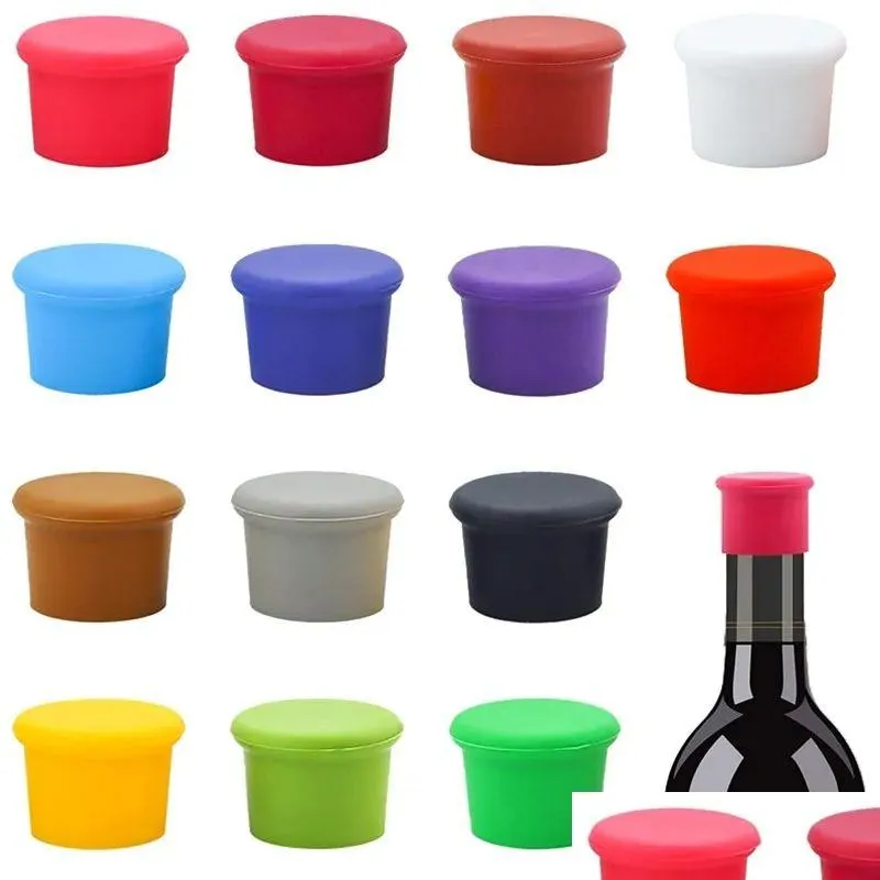 Outils de bar 14 Couleurs réutilisables SILE VIN STOPPERS